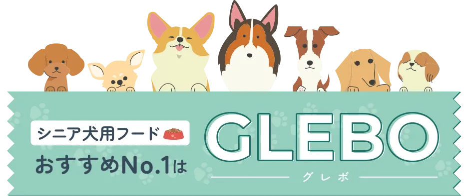 おすすめNo.1シニア犬用ドッグフードは「GLEBO」！